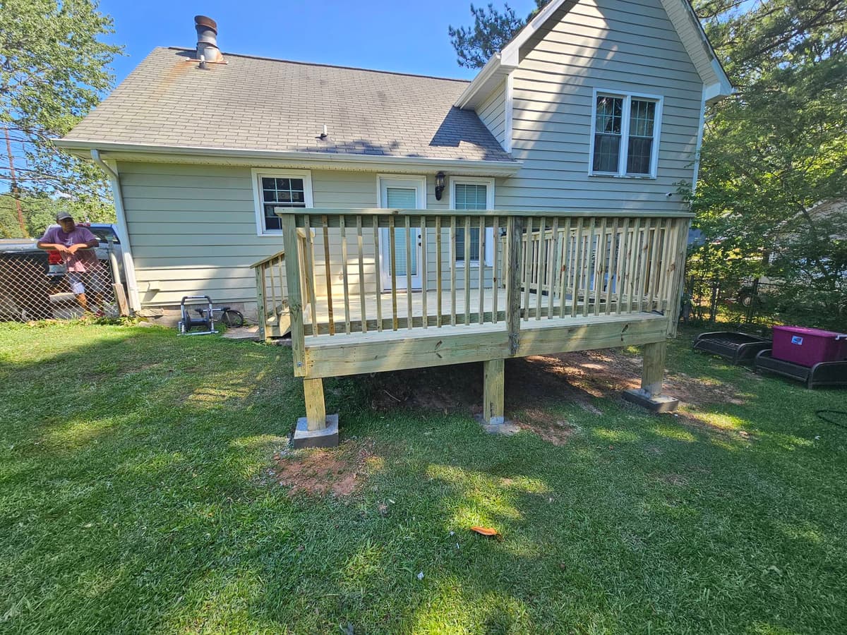 White Deck Extension - deck project in Kennesaw, GA